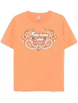 Футболка с логотипом Moschino, оранжевый