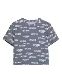 Футболка с логотипом Moschino, серый