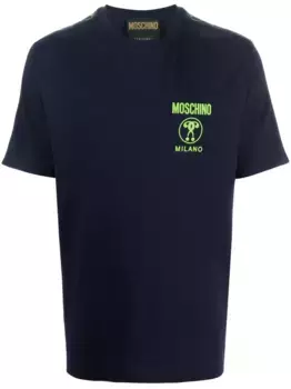 Футболка с логотипом Moschino, синий