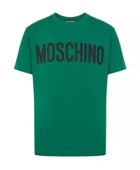 Футболка с логотипом Moschino, зеленый