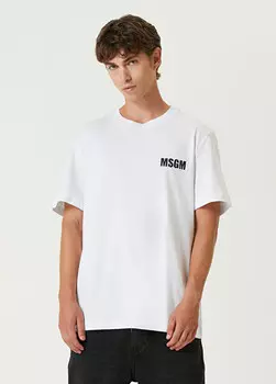 Футболка с логотипом Msgm, белый