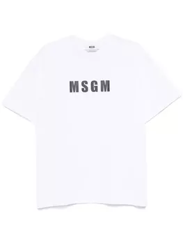 Футболка с логотипом MSGM, белый