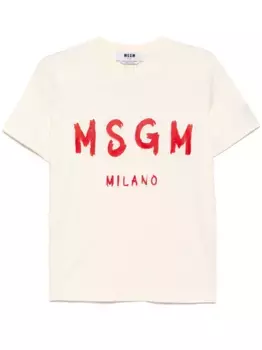 Футболка с логотипом MSGM, белый