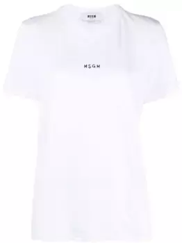 Футболка с логотипом MSGM, белый
