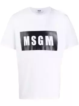Футболка с логотипом MSGM, белый