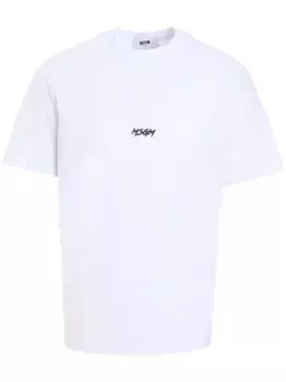 Футболка с логотипом MSGM, белый