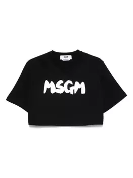 Футболка с логотипом MSGM, черный