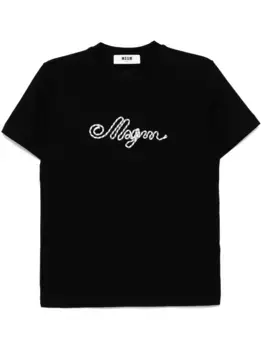 Футболка с логотипом MSGM, черный