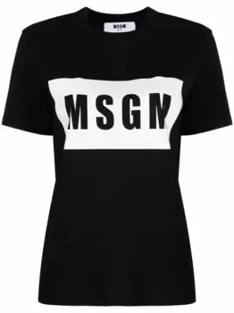 Футболка с логотипом MSGM, черный