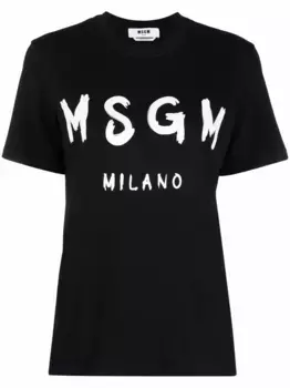 Футболка с логотипом MSGM, черный