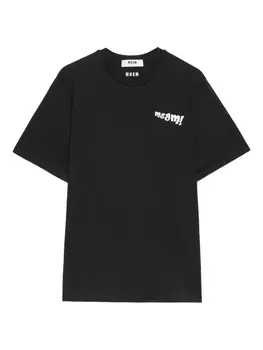 Футболка с логотипом MSGM, черный