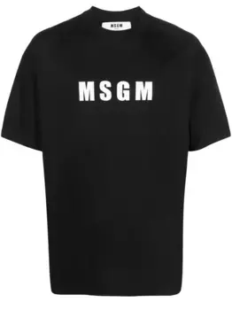 Футболка с логотипом MSGM, черный