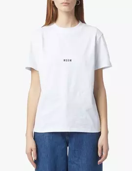 Футболка с логотипом MSGM, цвет Bianco