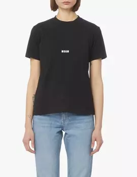 Футболка с логотипом MSGM, цвет Nero