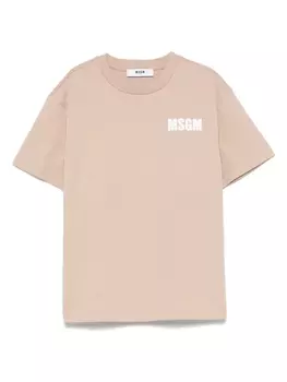 Футболка с логотипом MSGM Kids, нейтральный