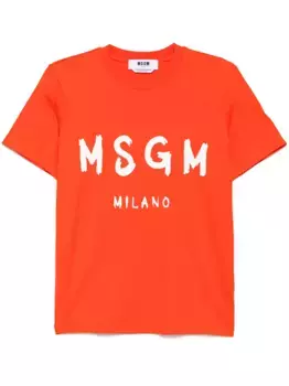 Футболка с логотипом MSGM, красный