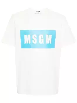 Футболка с логотипом MSGM, нейтральный