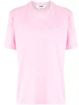 Футболка с логотипом MSGM, розовый