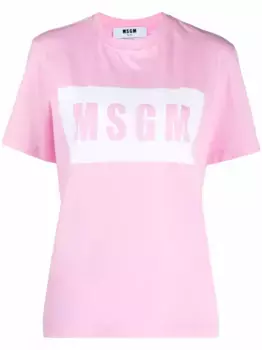 Футболка с логотипом MSGM, розовый