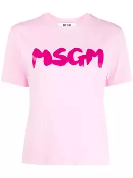 Футболка с логотипом MSGM, розовый