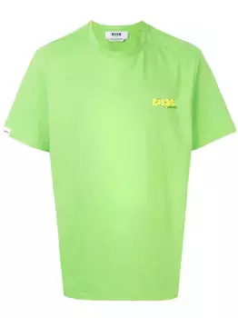 Футболка с логотипом MSGM, зеленый