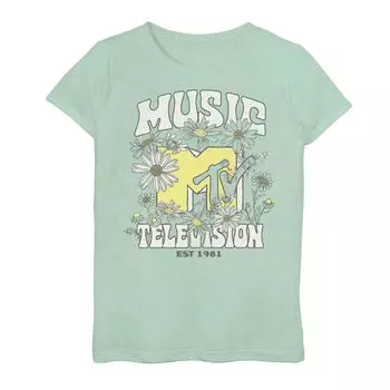 Футболка с логотипом MTV Hippie Nature для девочек 7–16 лет Licensed Character