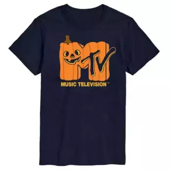 Футболка с логотипом MTV Jack o Lantern и принтом Licensed Character, синий