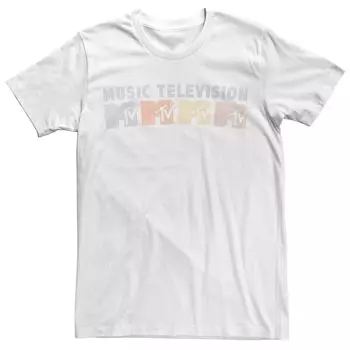 Футболка с логотипом MTV Music Television для юниоров и графическим рисунком Licensed Character