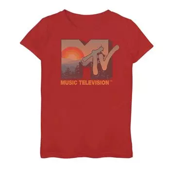 Футболка с логотипом MTV Music Television Nature для девочек 7–16 лет Licensed Character