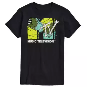 Футболка с логотипом MTV на Хэллоуин (большая и высокая) Licensed Character, черный