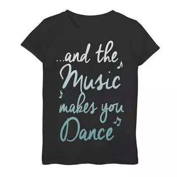 Футболка с логотипом Music MakesYou Dance для девочек 7–16 лет Licensed Character