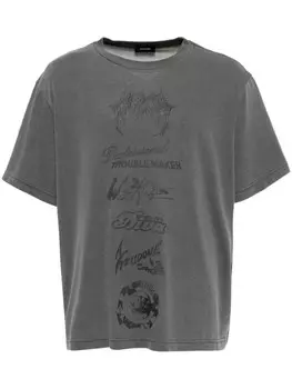 Футболка с логотипом muti We11done, серый