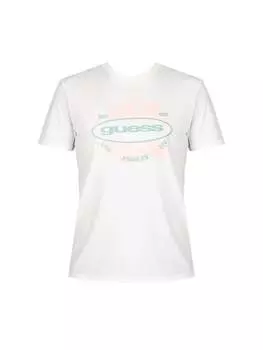 Футболка с логотипом мужское Guess, белый