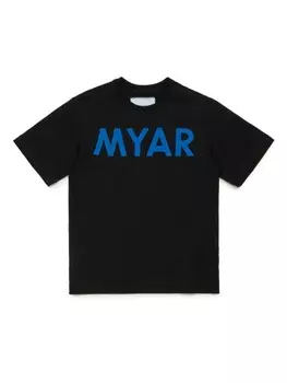 Футболка с логотипом MYAR KIDS, черный
