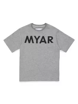 Футболка с логотипом MYAR KIDS, серый
