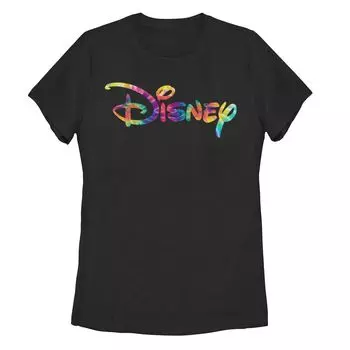 Футболка с логотипом на груди Disney Rainbow Tie Dye для юниоров Licensed Character