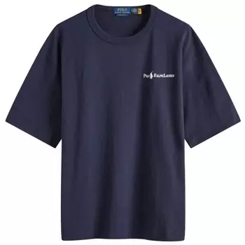 Футболка с логотипом на груди Polo Ralph Lauren, синий
