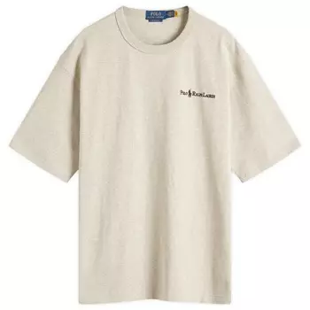 Футболка с логотипом на груди Polo Ralph Lauren, цвет lt sport heather
