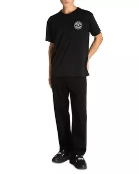 Футболка с логотипом на груди Versace Jeans Couture, черный