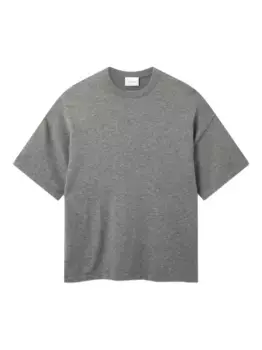 Футболка с логотипом на спине из трикотажа Distort Axel Arigato, серый