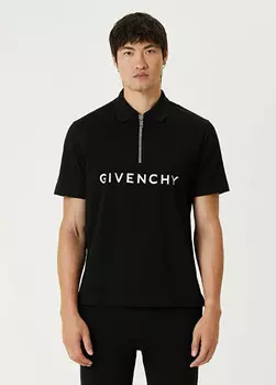 Футболка с логотипом на воротнике-поло Givenchy, белый