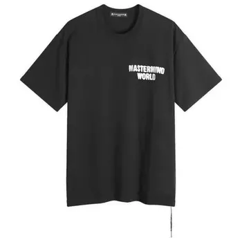 Футболка с логотипом, нанесенным аэрозольной краской Mastermind World, черный