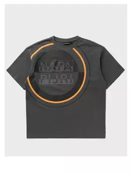 Футболка с логотипом Napapijri, серый