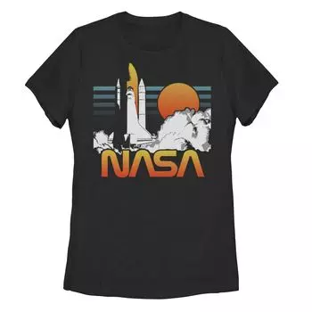 Футболка с логотипом NASA Dark Rocket Launch для юниоров Licensed Character