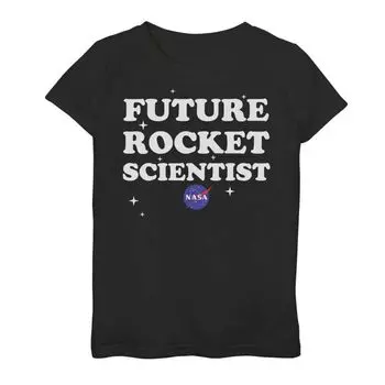 Футболка с логотипом NASA Future Rocket Scientist для девочек 7–16 лет Licensed Character