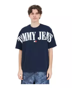 Футболка с логотипом Night It в стиле оверсайз Tommy Jeans, синий