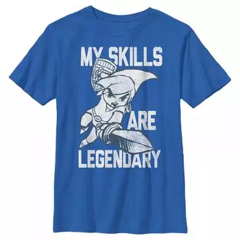 Футболка с логотипом Nintendo Legend Of Zelda My Skills Are Legendary для мальчиков 8–20 лет Licensed Character