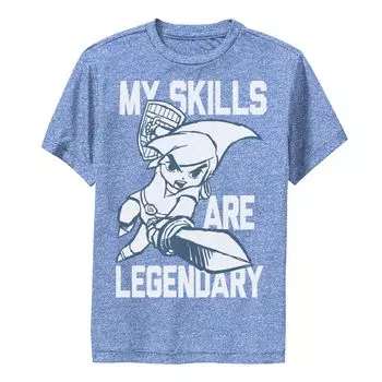 Футболка с логотипом Nintendo Legend Of Zelda My Skills Are Legendary для мальчиков 8–20 лет Licensed Character