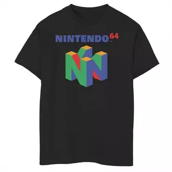 Футболка с логотипом Nintendo N64 для мальчиков 8–20 лет Licensed Character