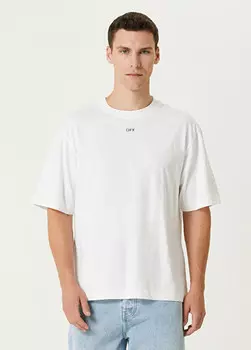 Футболка с логотипом Off-White, белый